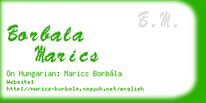 borbala marics business card